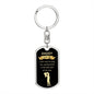 Daddy I Love You | Dog Tag with Swivel Keychain