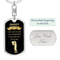 Daddy I Love You | Dog Tag with Swivel Keychain