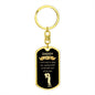 Daddy I Love You | Dog Tag with Swivel Keychain