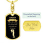 Daddy I Love You | Dog Tag with Swivel Keychain