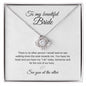 To My Beautiful Bride | Love Knot Necklace