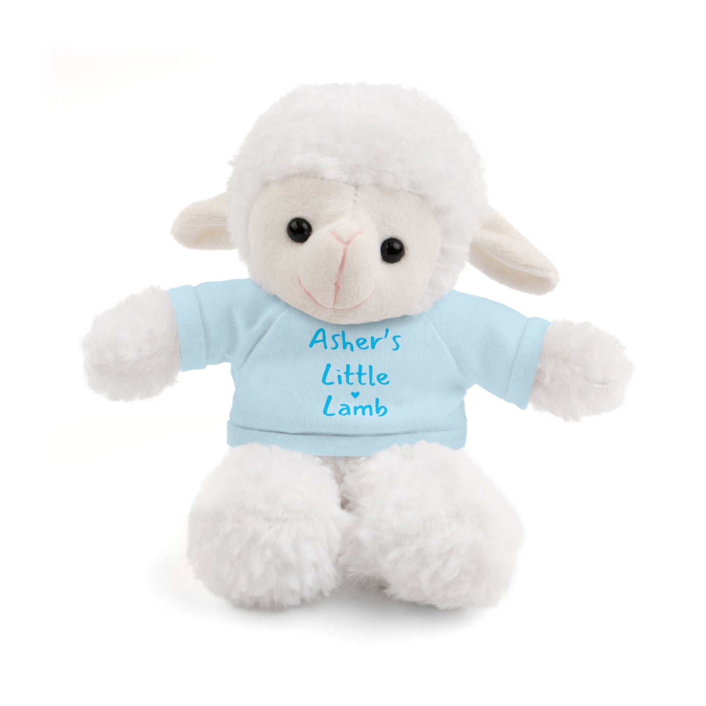 Little Lamb w/ Customizable Tee; Easter, Baby Shower, Birthday Lamb | Plush Stuffed Animal